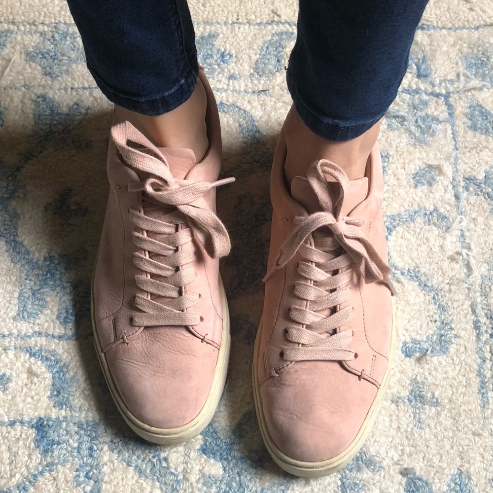 Frye Pink Leather Sneakers